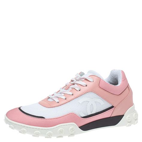 ladies chanel sneakers|chanel sneakers pink and white.